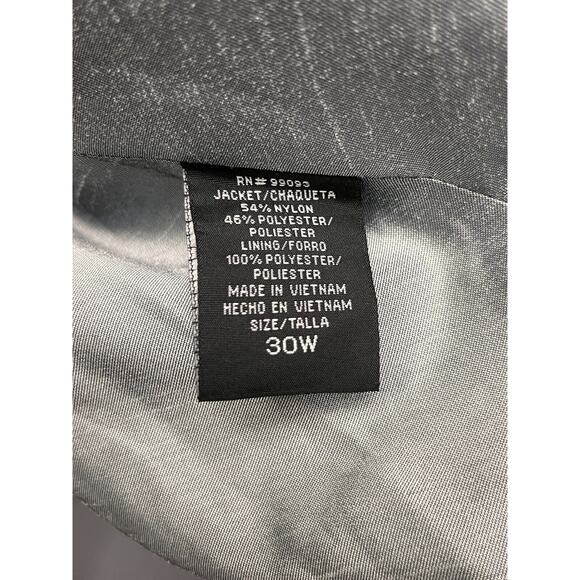 Dana‎ Kay Button Down Womens Plus Size 30W Jacket Metallic Gray Rhinestone NEW - Picture 6 of 8